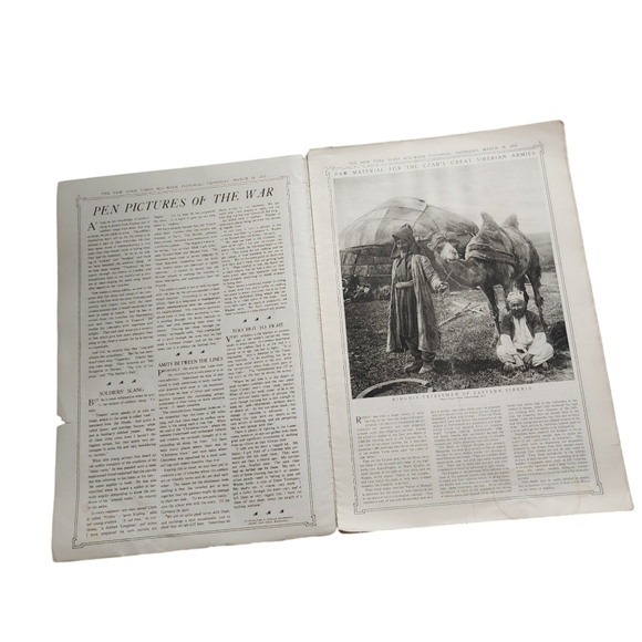 THE NEW YORK TIMES Mid-Week Pictorial Antique Vol. 1, No. 28 March 18, 1915 - Picture 4 of 6